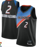 NBA 2 Gilgeous-alexander OKC Thunder 20-21 city Maillot brodé